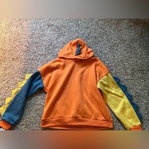 Multicolor dinosaur hoodie